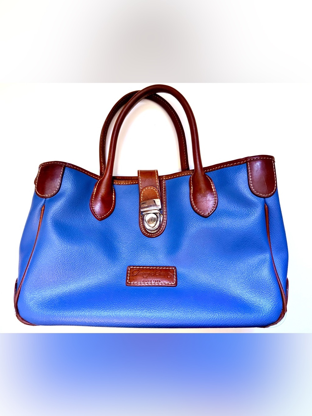 Dooney & Bourke Archives Pebble Leather Tucklock Tote 2006 Vintage Designer Bag